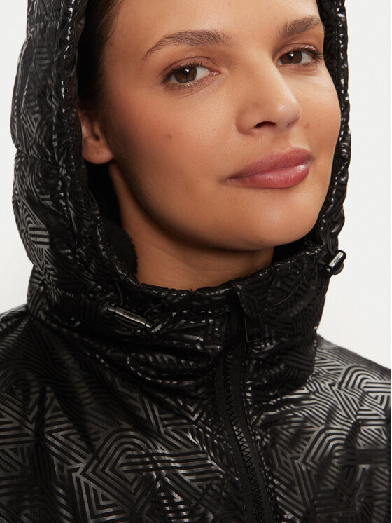 DKNY DKNY Geacă din puf DP4J9549 Negru Relaxed Fit