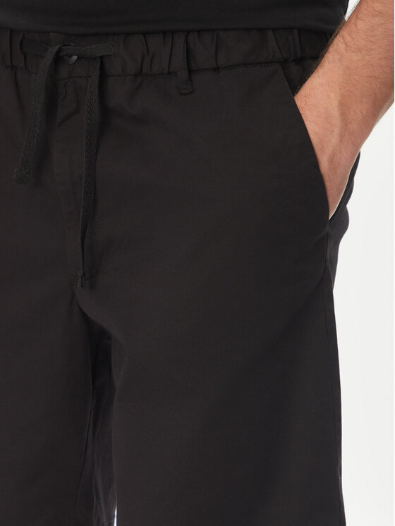 Jack & Jones Jack & Jones Pantalon scurți din material Jaiden 12274983 Negru Relaxed Fit