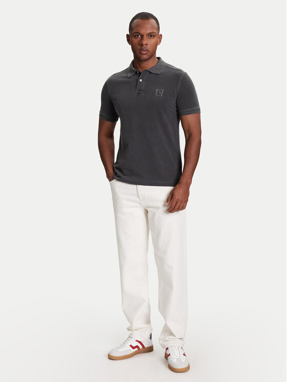 United Colors Of Benetton United Colors Of Benetton Polo 3089U302D Szary Regular Fit