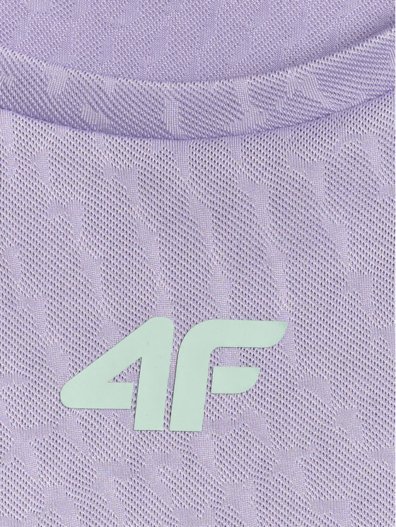 4F 4F T-Shirt SOLAR PUNK Fioletowy Slim Fit