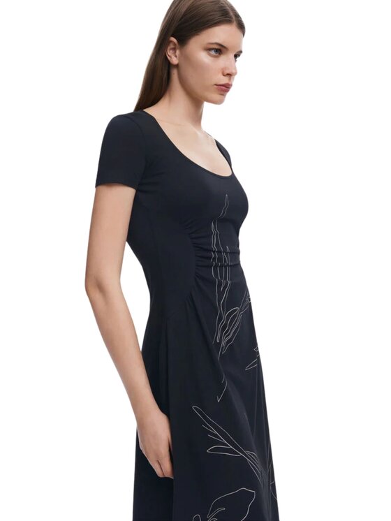 Desigual Desigual Sukienka codzienna Abito bucarest Czarny Slim Fit