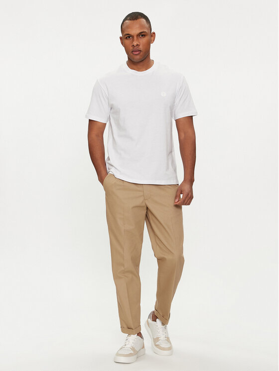 Save The Duck Save The Duck T-krekls DT1194M BESY18 Balts Regular Fit