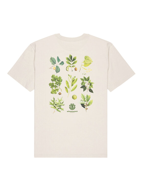 Element Element T-shirt Bigfoot Trees ELYZT00585 Écru Regular Fit