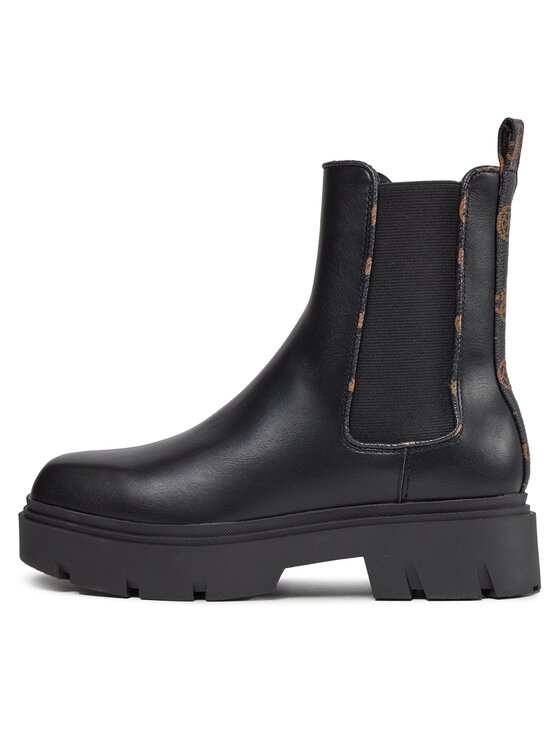 Guess Guess Kotníková obuv s elastickým prvkem FL8REN ELE10 Černá
