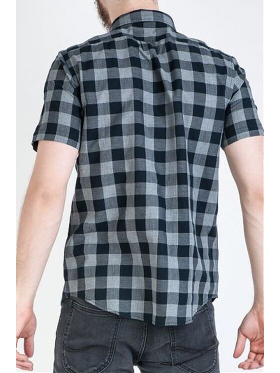 Lee Lee Camicia BUTTON DOWN SS Nero Regular Fit