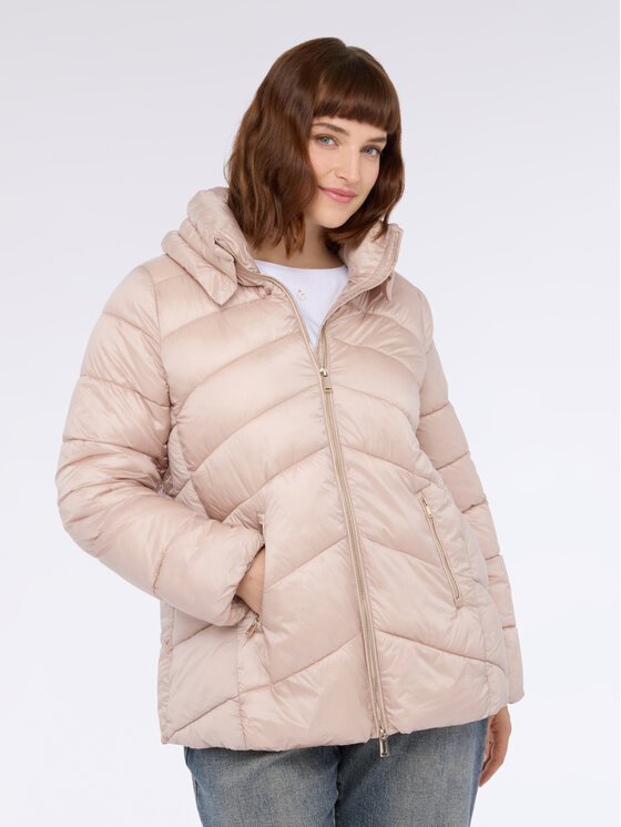 Fiorella Rubino Fiorella Rubino Giubbotto piumino F439T001340N013 Écru Regular Fit