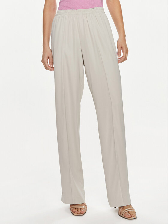 Marc O Polo Pantalon en tissu 403 1328 10291 Ecru Regular Fit