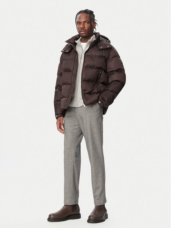 BOSS BOSS Kurtka zimowa H-Corbinian 50565112 Brązowy ciemny Regular Fit