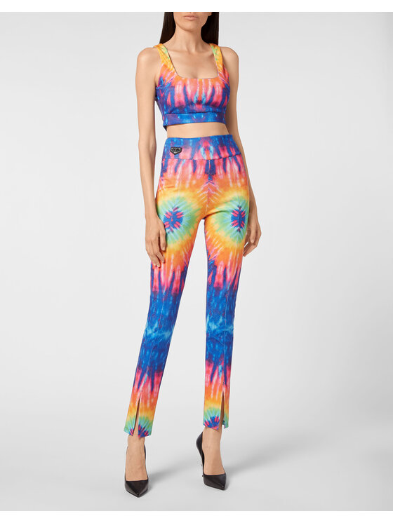 PHILIPP PLEIN PHILIPP PLEIN Legginsy 6925 Kolorowy Skin Tight Fit
