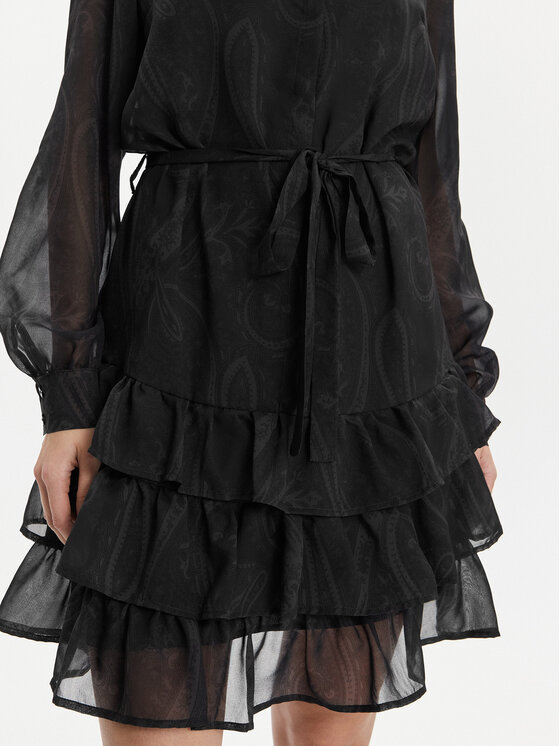 Silvian Heach Silvian Heach Marškinių tipo suknelė PGA22335VE Juoda Regular Fit