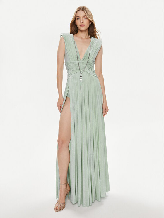 Elisabetta Franchi Elisabetta Franchi Rochie de seară AB-563-41E3-5754 Verde Regular Fit