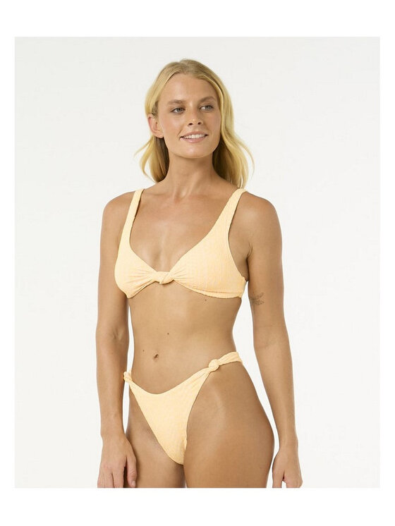 Rip Curl Rip Curl Góra od bikini La Joya Tall Knot Trilange Pomarańczowy