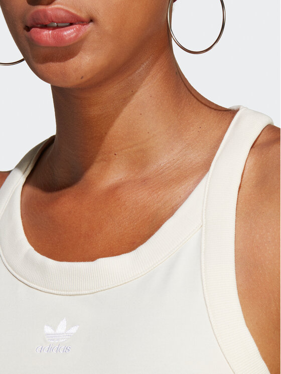 Adidas white shop tank top