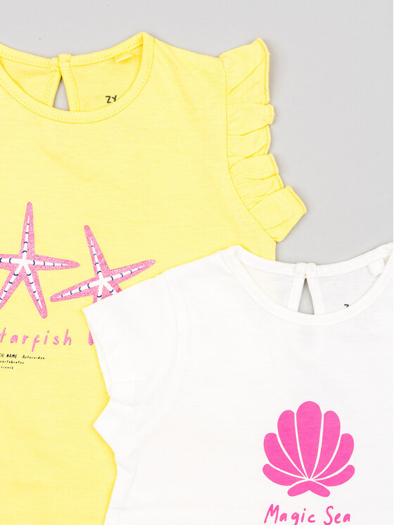 Zippy Zippy 2er-Set T-Shirts ZBGAP0303 23014 Bunt Regular Fit