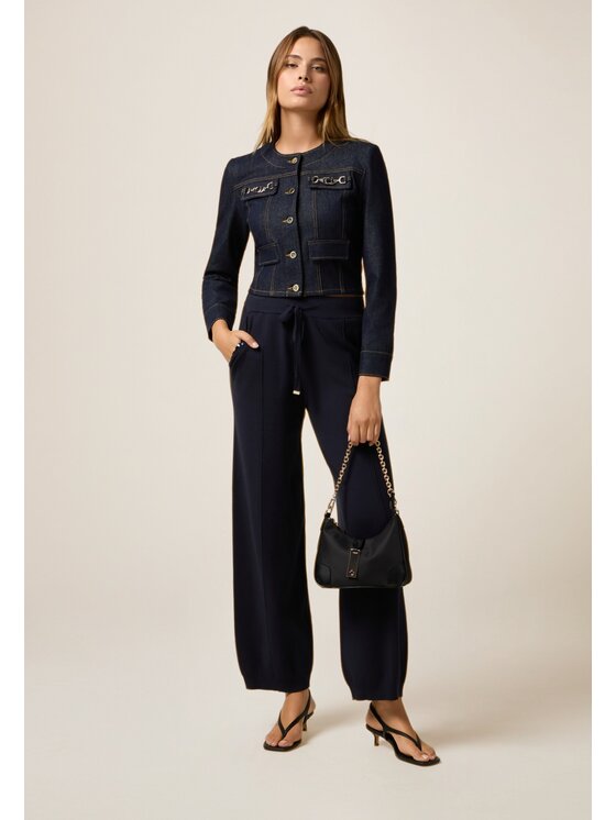 Oltre Oltre Giacca di transizione R401R002261N034 Blu Slim Fit