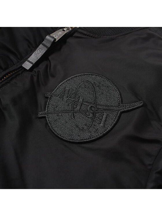 Alpha Industries Alpha Industries Bundy bomber MA-1 VF NASA Bomber Jacket Čierna Regular Fit