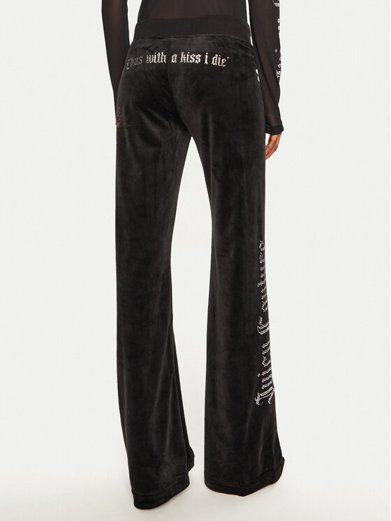 Juicy Couture Juicy Couture Pantaloni da tuta Scared Heart JCBBJ224817 Nero Flared Leg