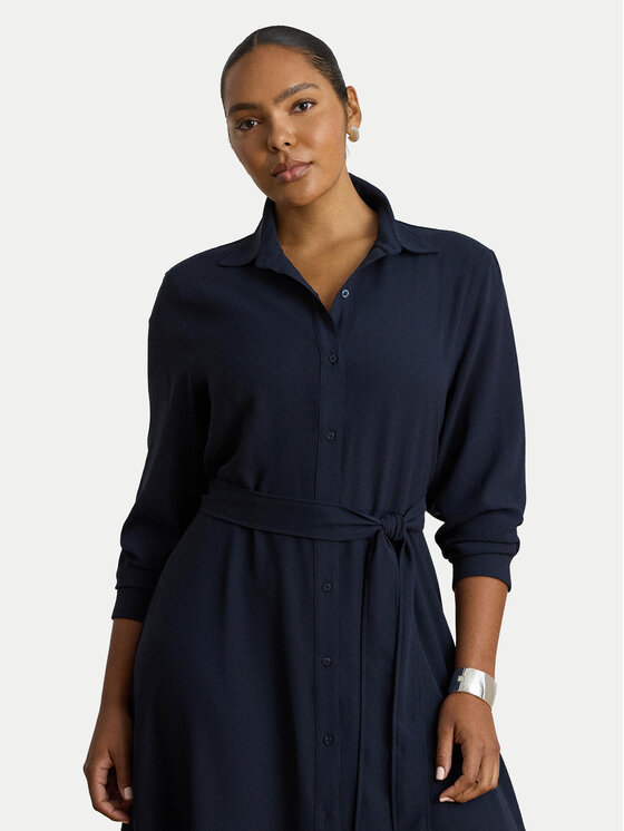 LAUREN RALPH LAUREN LAUREN RALPH LAUREN Srajčna obleka 200P14803001 Mornarsko modra Regular Fit