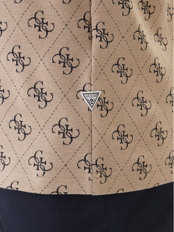 Guess Guess Tričko M6GP34 K3200 Béžová Relaxed Fit