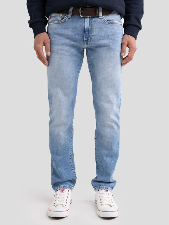 BIG STAR BIG STAR Jeansy TERRY SLIM Niebieski Slim Fit