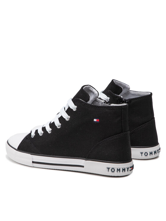 Tommy Hilfiger Tommy Hilfiger Modne superge Higt Top Lace-Up Sneaker T3X4-32209-0890 S Črna