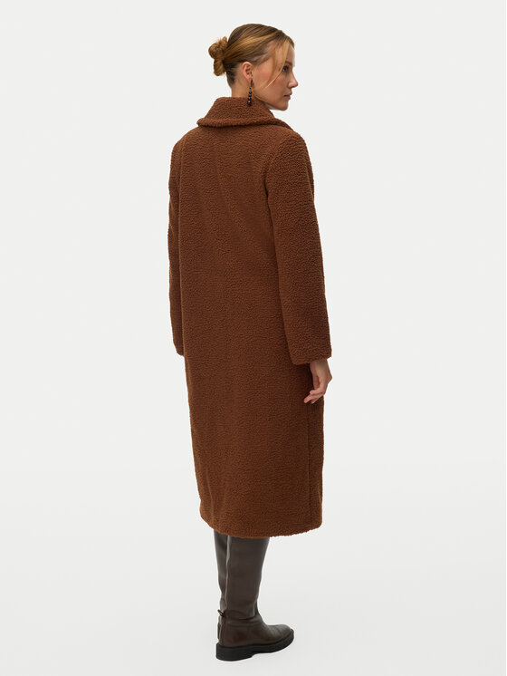 Vero Moda Vero Moda Cappotto in shearling Teresa 10333681 Marrone Regular Fit