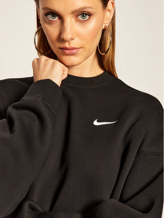 Nike Sweatshirt Essential CK0168 Schwarz Loose Fit Modivo