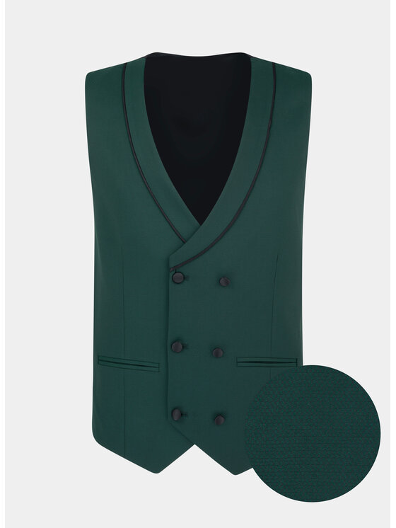 Pako Lorente Pako Lorente Kamizelka P22SF-8S-006 Zielony Slim Fit