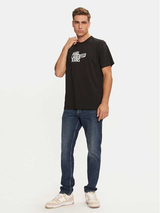 Karl Lagerfeld Jeans Karl Lagerfeld Jeans T-särk 246D1711 Must Regular Fit