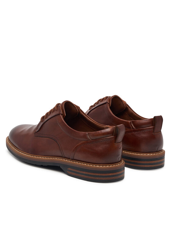 Clarks Clarks Półbuty Aldwin2 Derby 26320300 Brązowy