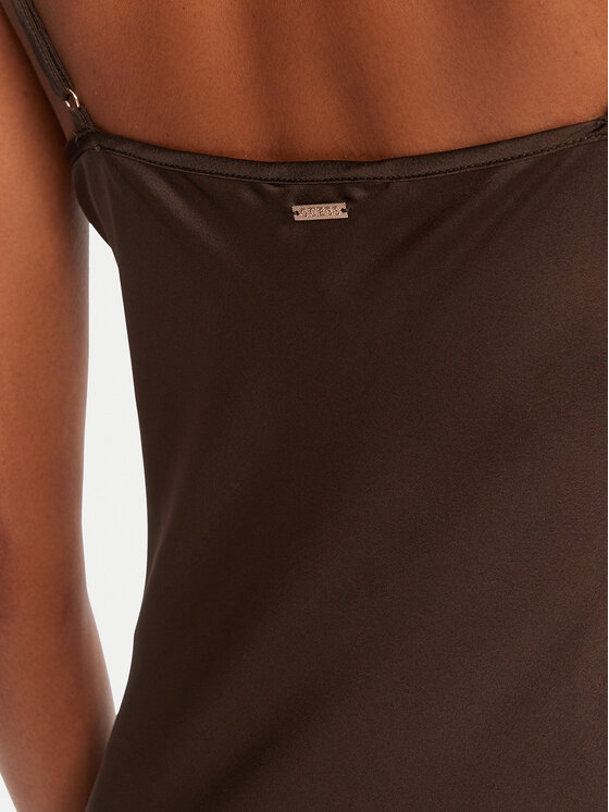 Guess Guess Sukienka codzienna W5GK85 WH9C2 Brązowy Regular Fit