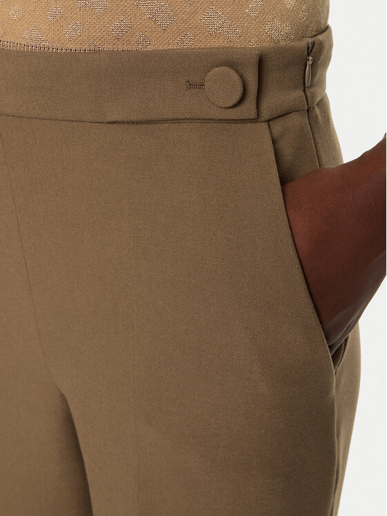 BOSS BOSS Palazzo nohavice Tupita 50531846 Hnedá Wide Leg