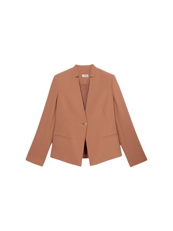 Oltre Oltre Giacca di transizione Q799R004595N027 Marrone A-Line Fit