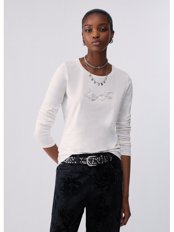 Liu Jo Liu Jo T-shirt TF6245JS003L9291 Bianco Regular Fit