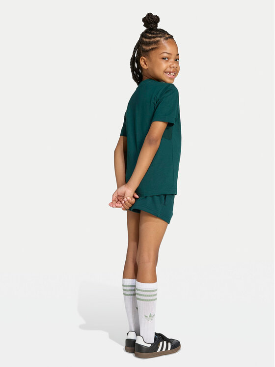 adidas adidas Marškinėlių ir šortų komplektas JY4875 Žalia Regular Fit