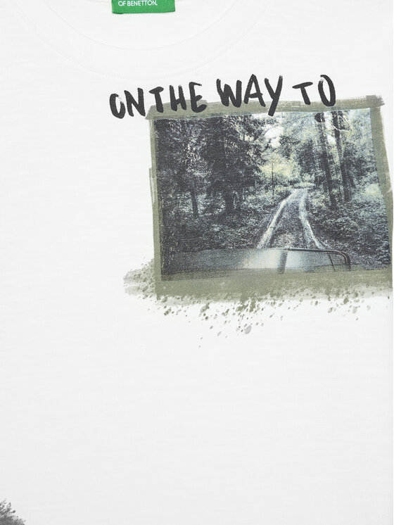 United Colors Of Benetton United Colors Of Benetton Bluse 3TAMC10PV Weiß Regular Fit