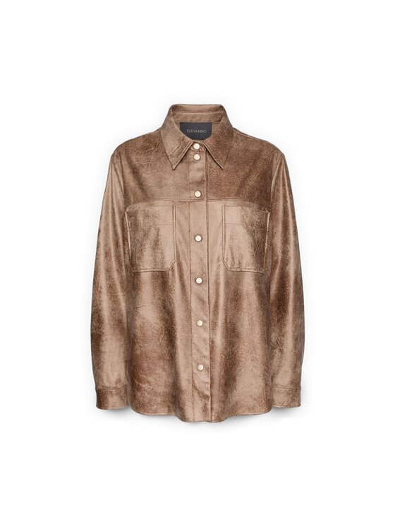 Elena Mirò Elena Mirò Camicia 5064P000399N0E2 Crema Over Fit