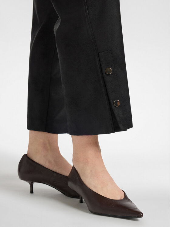 Elena Mirò Elena Mirò Pantaloni di tessuto P056P000584N033 Nero Cropp Fit