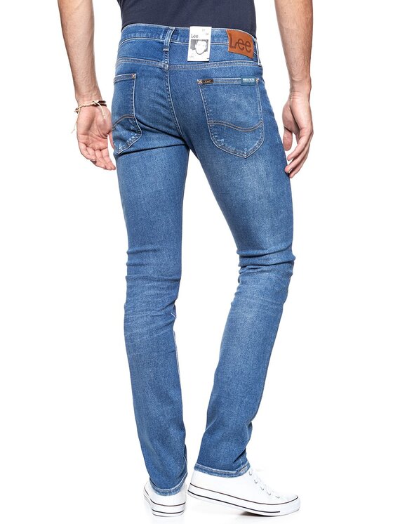 Lee Lee Jeansy LUKE Niebieski Slim Fit