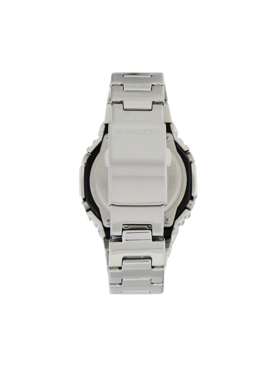 Casio G-Shock Relogio - Orologio Digitale Uomo Con Cassa In Acciaio E Cinturino Nero, Cronografo E Allarme, 20 Bar