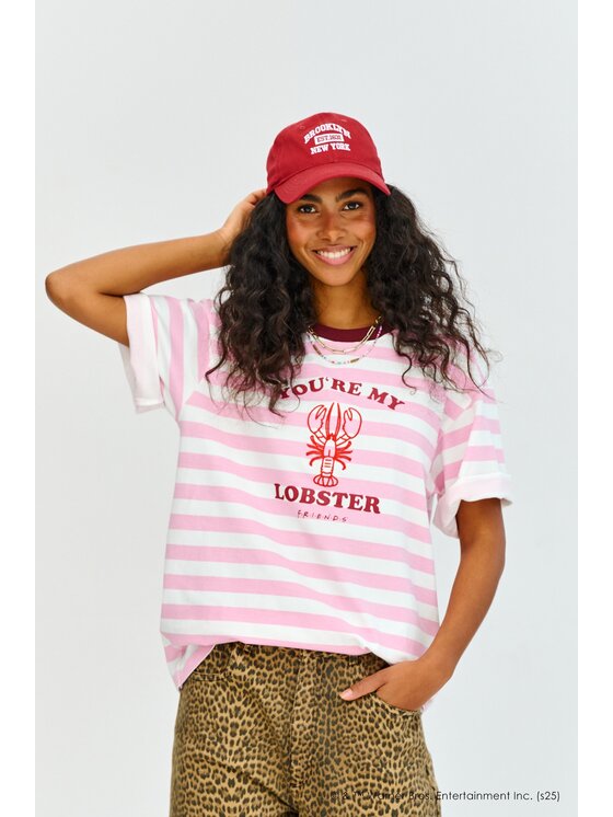 NAOKO NAOKO Tričko You're My Lobster Ružová Regular Fit