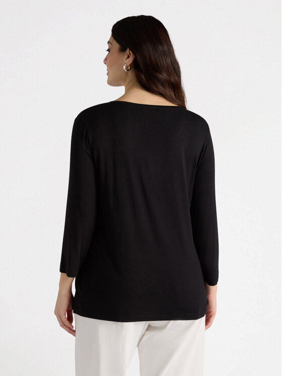 Fiorella Rubino Fiorella Rubino T-shirt G385L008139N033 Nero Regular Fit
