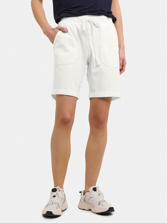Kaffe Kaffe Pantaloncini di tessuto Naya 10504239 Écru Regular Fit