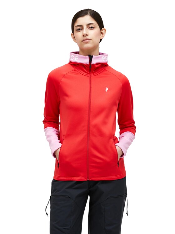 Peak Performance Peak Performance Bluza Rider Czerwony Regular Fit