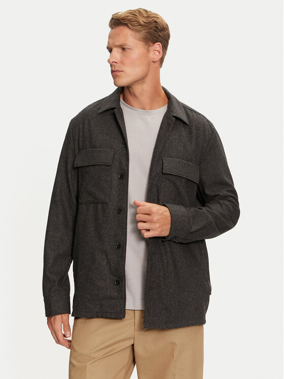 Marc O'Polo Marc O'Polo Hemdjacke 429 0194 74138 Grau Loose Fit