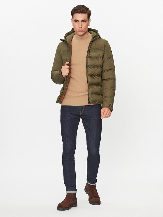 Geox Geox Zimné bundy Sapienza M3628J TC175F 1736 Zelená Regular Fit