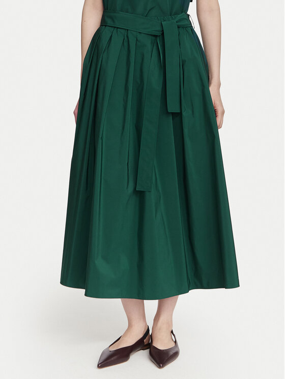 Weekend Max Mara Midi suknja Alpaca 2625106041 Tamno zelena Regular Fit