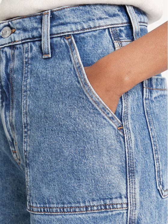 Tommy Jeans Tommy Jeans Blugi Claire DW0DW20479 Albastru Wide Leg