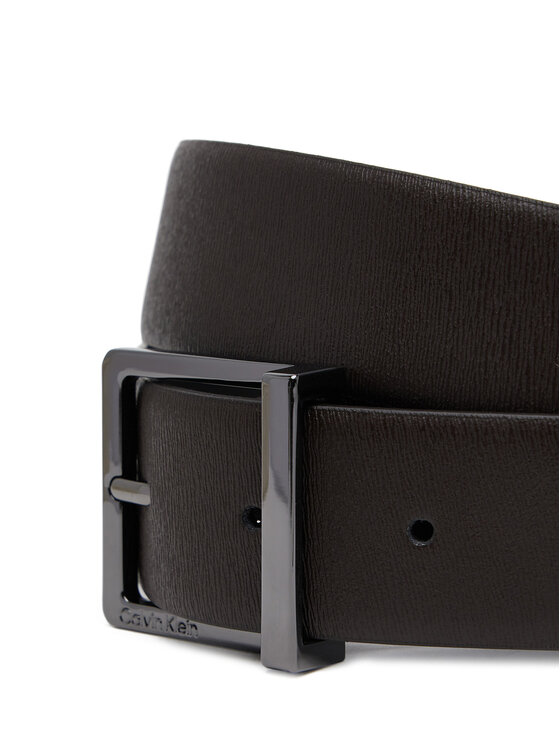 Calvin Klein Calvin Klein Pasek Sleek Square Tex 35Mm K50K512837 Brązowy