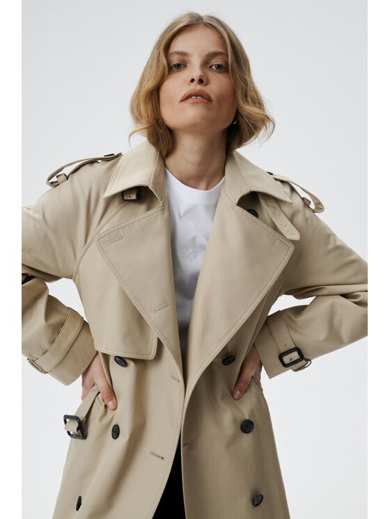 MARI PRETI MARI PRETI Trench Chiara Beige Regular Fit